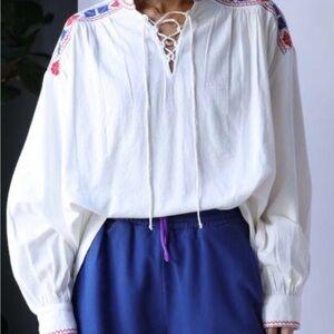 Xirena White Embroidered Boho